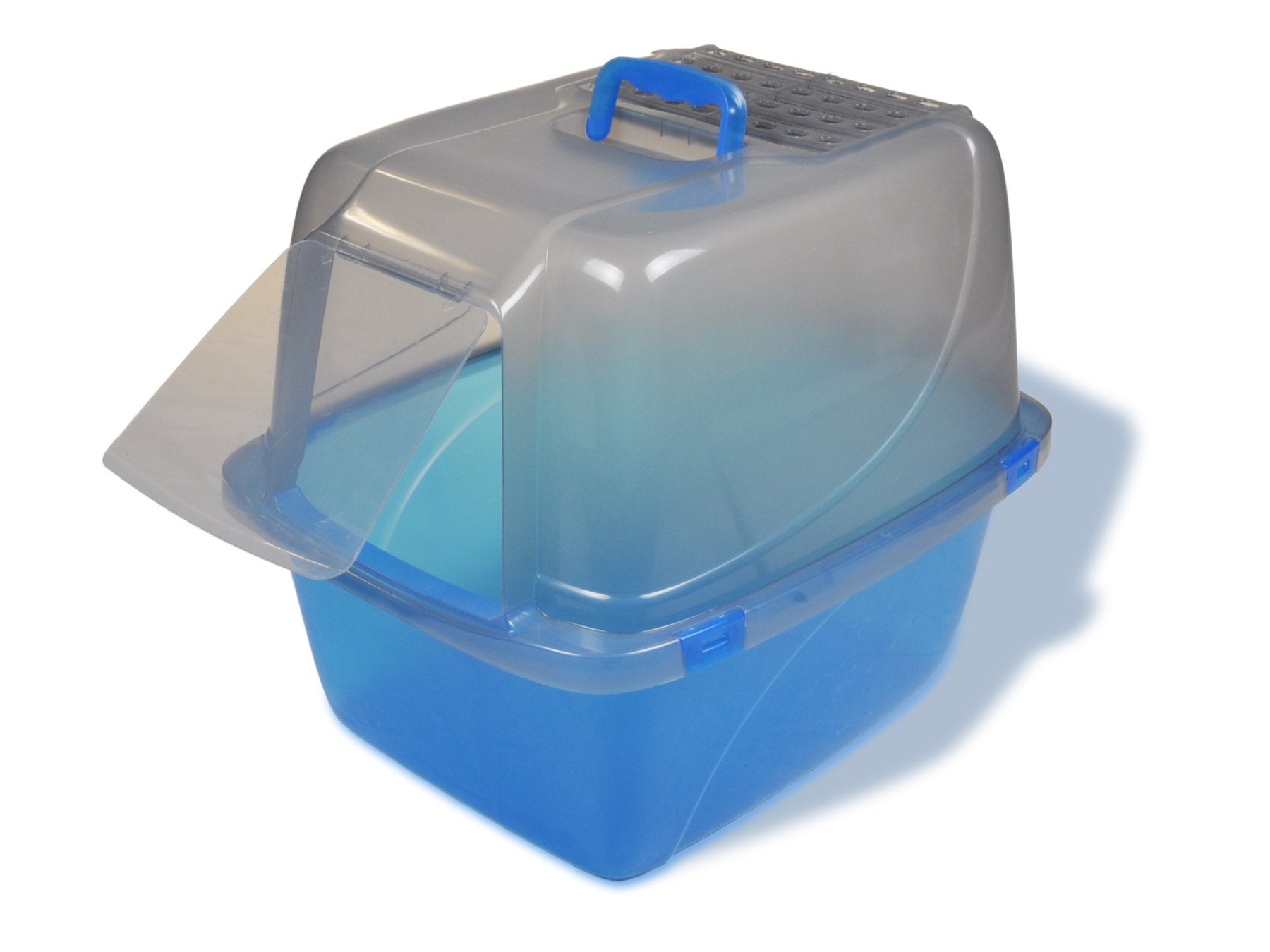 Van Ness Pets Odor Control Extra Large, Giant Enclosed Cat Pan with Odor Door, Hooded, Blue, CP7