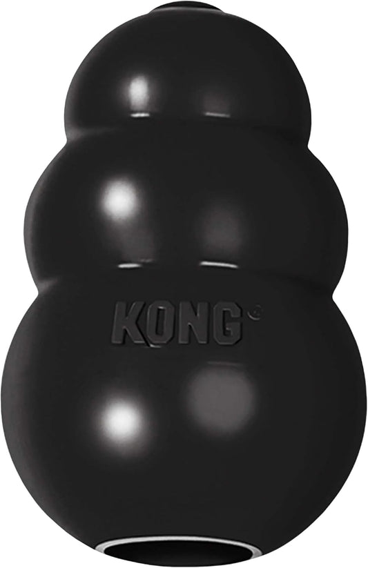 KONG Extreme Dog Toy, Durable Natural Rubber Chew, for Large Dogs | Treat-Filling Chew & Fetch Toy with Erratic Bounce, Made from KONG's Most Durable Natural Rubber for Power Chewers