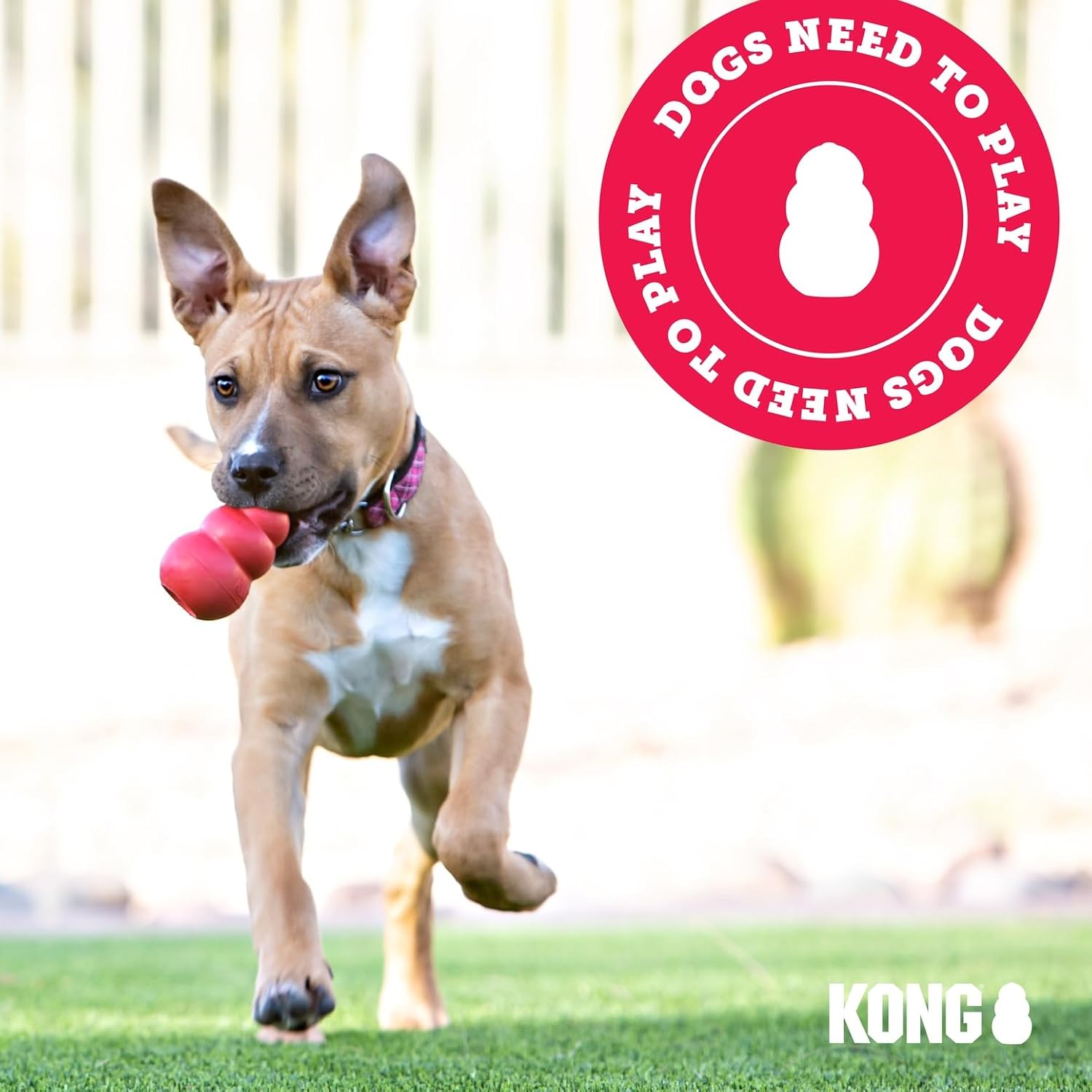 KONG Extreme Dog Toy, Durable Natural Rubber Chew, for Large Dogs | Treat-Filling Chew & Fetch Toy with Erratic Bounce, Made from KONG's Most Durable Natural Rubber for Power Chewers