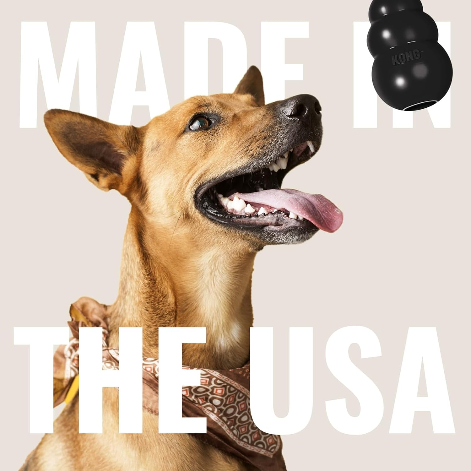 KONG Extreme Dog Toy, Durable Natural Rubber Chew, for Large Dogs | Treat-Filling Chew & Fetch Toy with Erratic Bounce, Made from KONG's Most Durable Natural Rubber for Power Chewers