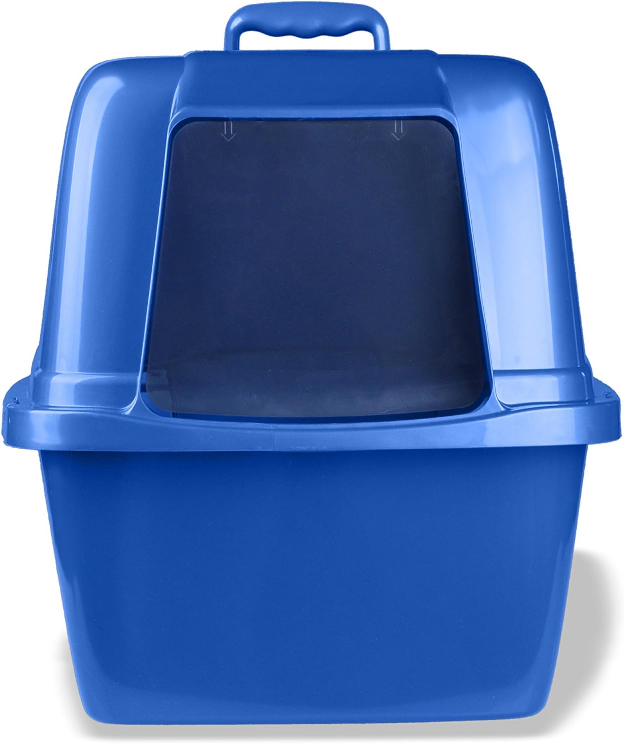 Van Ness Pets Odor Control Extra Large, Giant Enclosed Cat Pan with Odor Door, Hooded, Blue, CP7