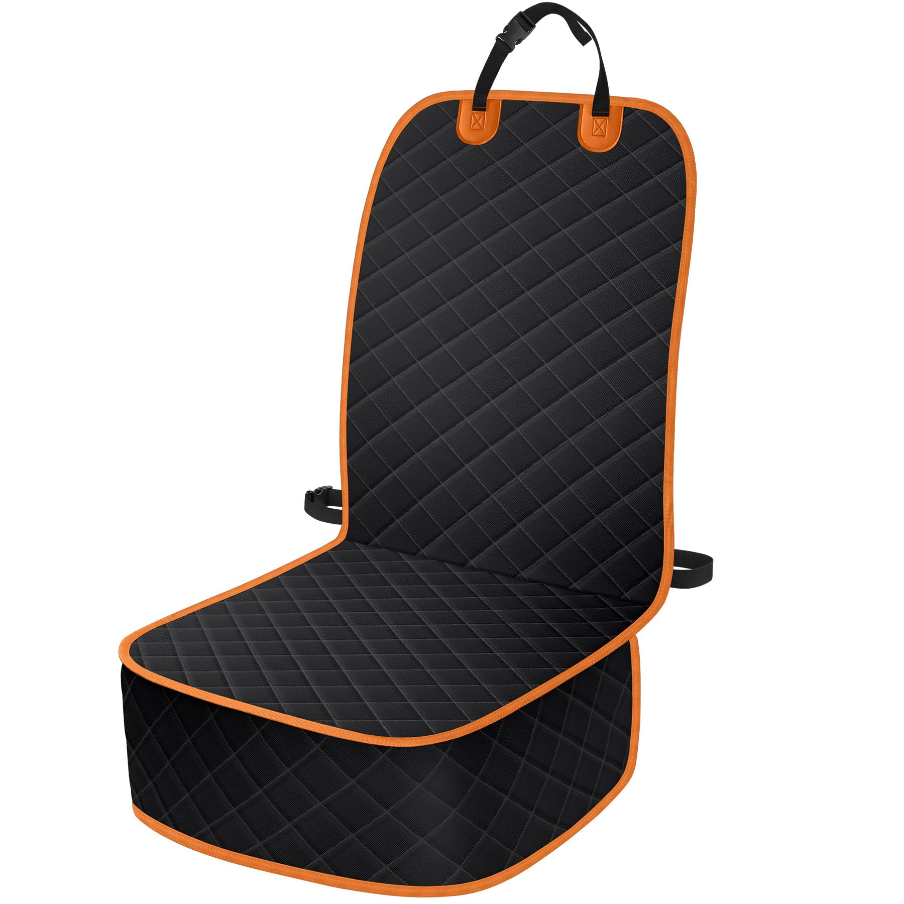 ELONGRIVER Dog Car Seat Covers, Waterproof Front Seat Cover for Dogs, Scratch-Proof, Nonslip Pet Passenger Seat Cover Protector, Universal Fit for Cars Trucks SUVs, Standard Size, Black